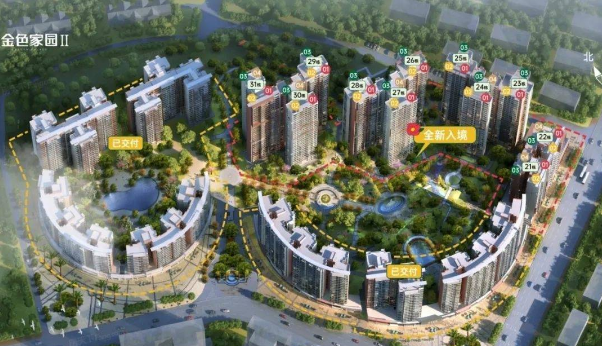 东莞万科时富金色家园值得买吗？2字头!火狐电竞超45%绿化率园林！(图1)