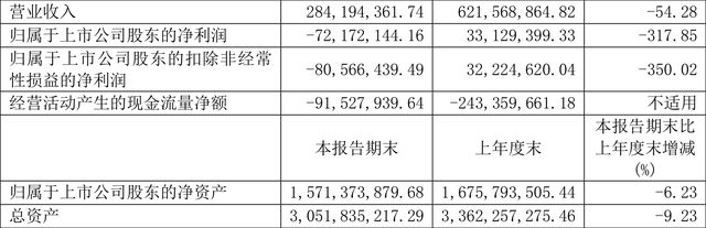 火狐电竞园林股份：2022年上半年亏损721721万元(图1)