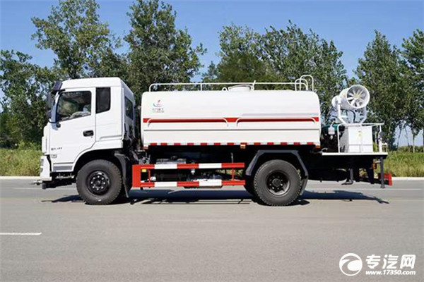 火狐电竞12吨洒水车——东风Q7国六12方绿化喷洒车多少钱(图2)