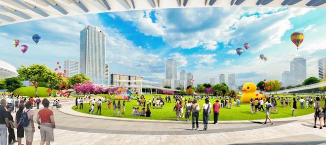火狐电竞惊艳！四大未来场景！潍坊中央商务区公园景观设计！(图4)