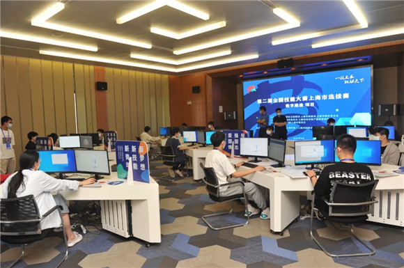 中职]市城建(火狐电竞园林)学校：第二届全国技能大赛上海选拔赛(世赛选拔项目)数字建造项目比赛在校举行(图1)