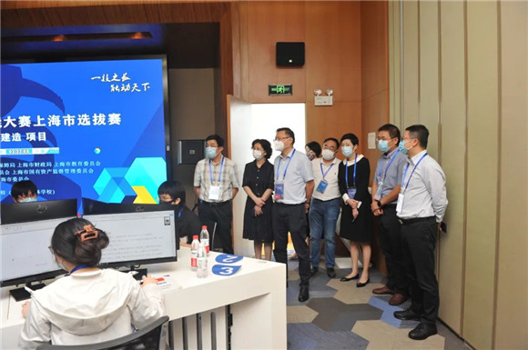 中职]市城建(火狐电竞园林)学校：第二届全国技能大赛上海选拔赛(世赛选拔项目)数字建造项目比赛在校举行(图2)