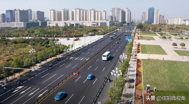 火狐电竞信阳新五大道全线通车 花园城市再添“颜值担当”(图6)