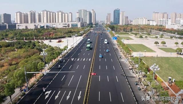 火狐电竞信阳新五大道全线通车 花园城市再添“颜值担当”(图3)