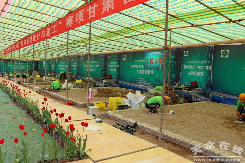 甘肃林职学院举办“园林景观设计与施工”技能大赛选拔赛火狐电竞(图2)