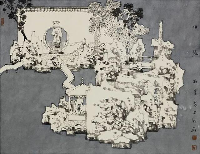 火狐电竞当园林遇上画家——孙宽的纸上园林(图5)