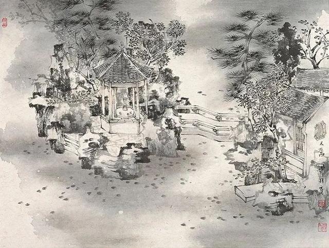 火狐电竞当园林遇上画家——孙宽的纸上园林(图3)
