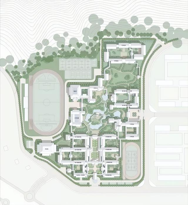 火狐电竞中式校园 中式建筑元素和现代建筑手法的结合运用(图24)