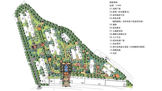 火狐电竞居住区景观设计植物配置说明—以广西万荣华府温莎花园为例(图1)