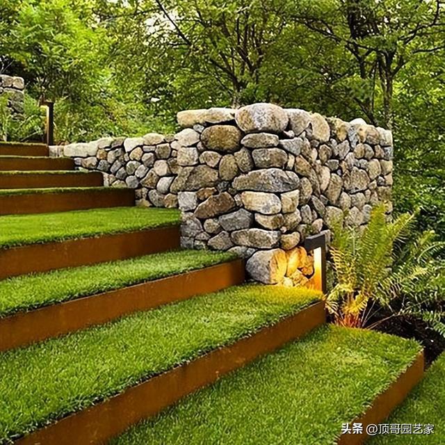 火狐电竞珍藏了10年的30款花园台阶经典设计案例免费分享给你！(图3)