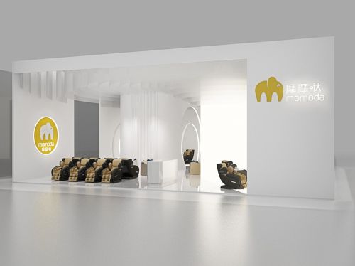 园林与科技对撞独特装修增强产品印象荣泰体博会展区设火狐电竞计分享(图4)