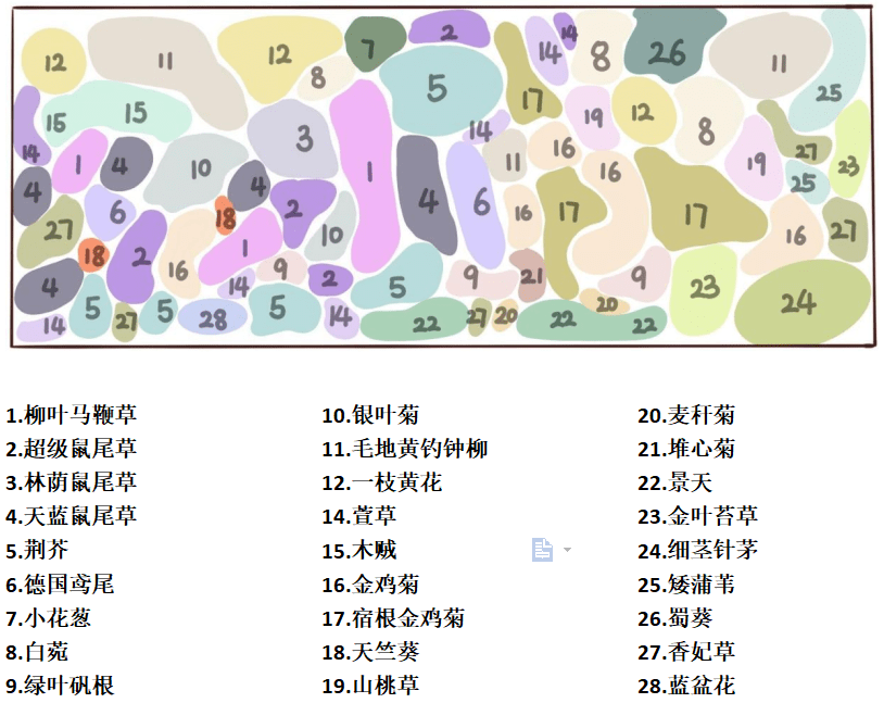 火狐电竞2021级风景园林专业《园林植物应用设计（实习）》课程花境设计成果展(图16)