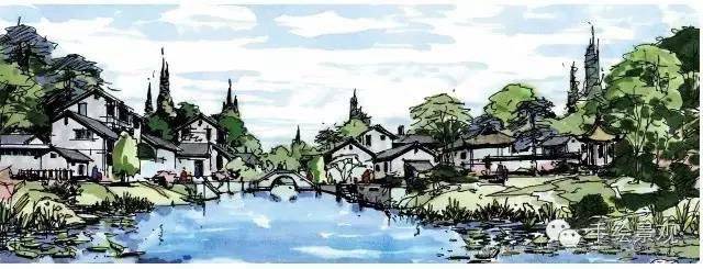 火狐电竞市政园林景观设计-手绘篇(图16)