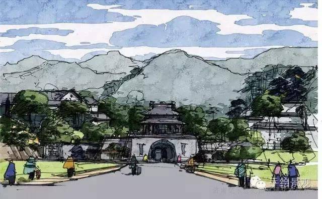 火狐电竞市政园林景观设计-手绘篇(图14)