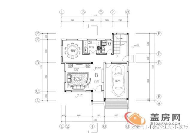 经典120平米农村房火狐电竞屋设计图三层带车库仅需20万(图3)