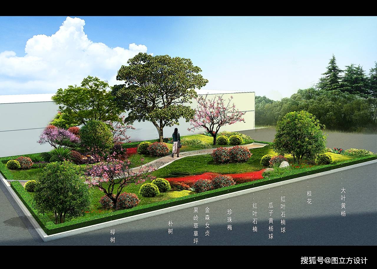 火狐电竞绿化带设计效果图：打造绿色生态的公共空间(图1)