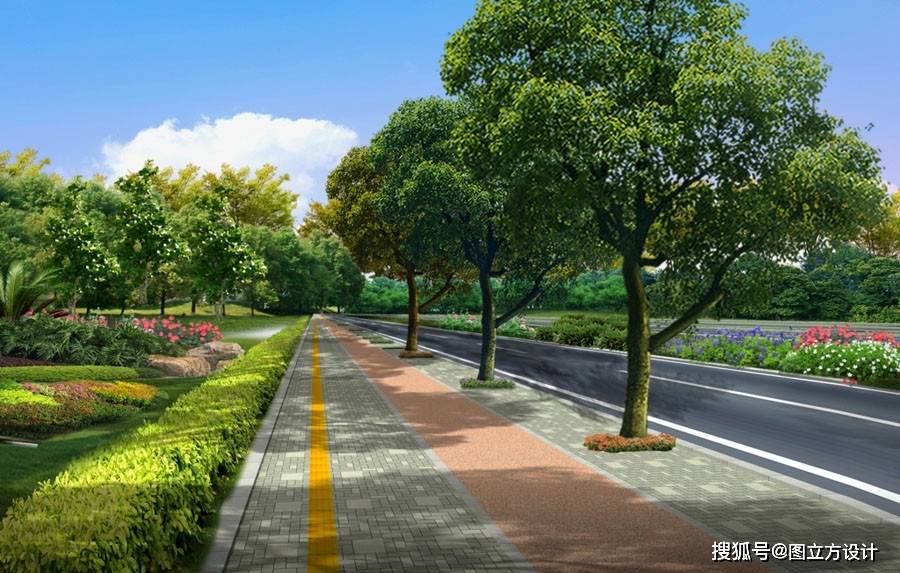 火狐电竞绿化带设计效果图：打造绿色生态的公共空间(图2)