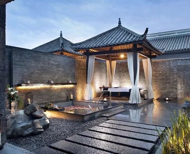 火狐电竞13个“中式庭院”景观设计每处都是景这才是中国人的院落(图9)