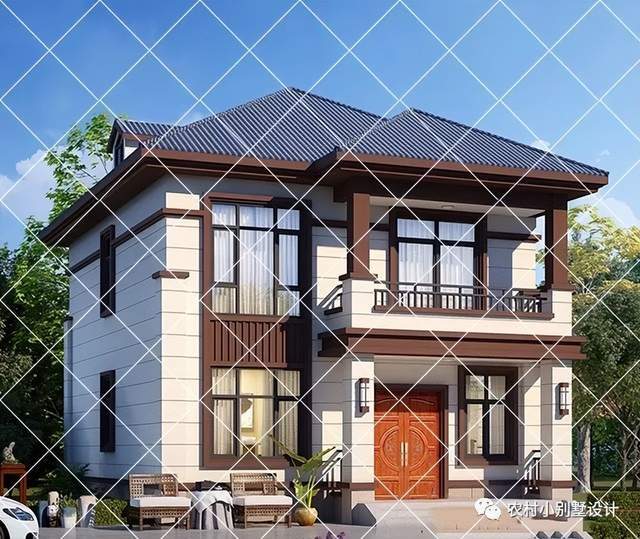 火狐电竞预算20万也能建“豪宅”15套小宅基地二层农村自建房别墅设计图(图1)