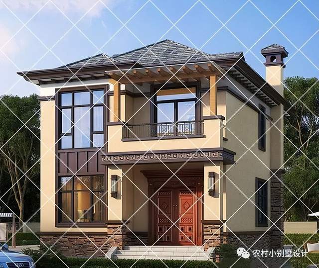 火狐电竞预算20万也能建“豪宅”15套小宅基地二层农村自建房别墅设计图(图3)