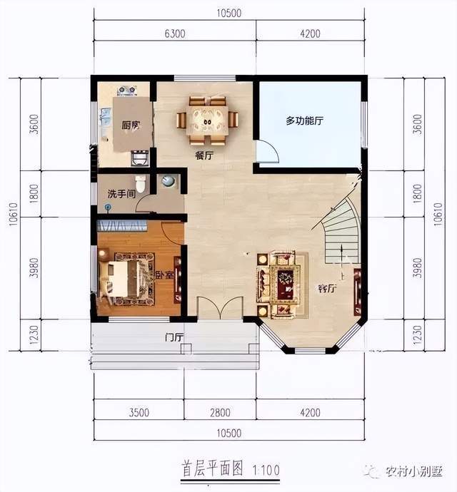 火狐电竞预算20万也能建“豪宅”15套小宅基地二层农村自建房别墅设计图(图5)