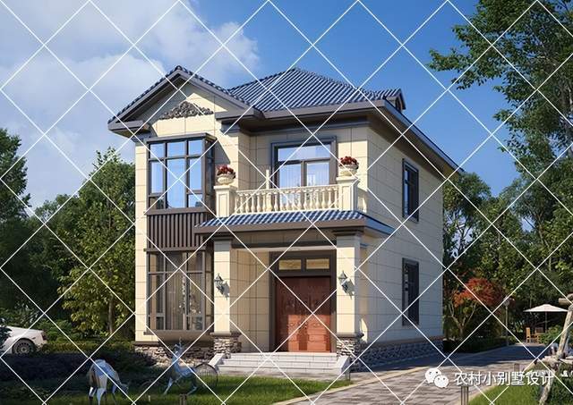 火狐电竞预算20万也能建“豪宅”15套小宅基地二层农村自建房别墅设计图(图8)