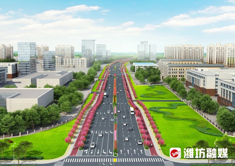 火狐电竞全面开工！涉及潍坊五条未贯通道路效果图抢先看(图1)