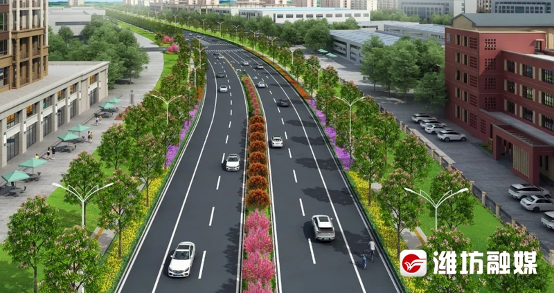 火狐电竞全面开工！涉及潍坊五条未贯通道路效果图抢先看(图2)