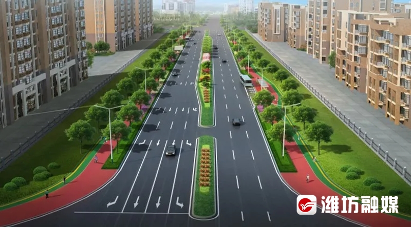 火狐电竞全面开工！涉及潍坊五条未贯通道路效果图抢先看(图5)