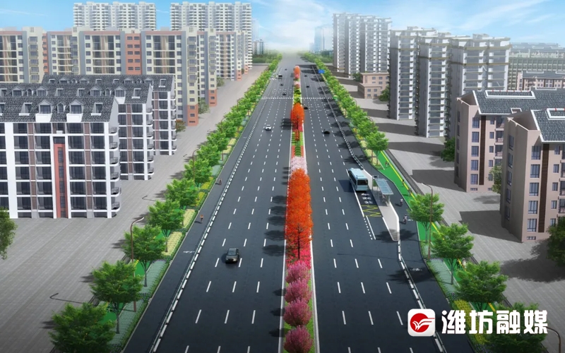 火狐电竞全面开工！涉及潍坊五条未贯通道路效果图抢先看(图3)