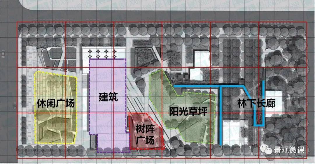 火狐电竞表现手法 园林景观平面图的抄绘步骤详解(图4)